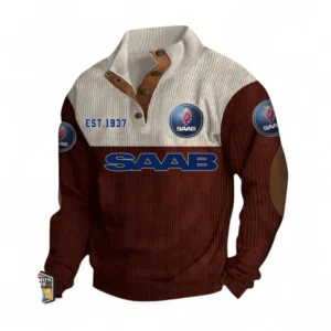Everyday Auto Men's Stand Up Collar Base Shirt CAR487 - Dark Red