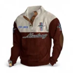 Fastback Coupe Men's Stand Up Collar Base Shirt CAR487 - Dark Red