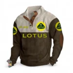 Precision Handling Car Men's Stand Up Collar Base Shirt CAR487 - Brown