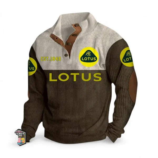Precision Handling Car Men's Stand Up Collar Base Shirt CAR487 - Brown