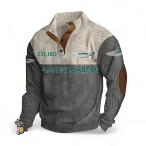 Sleek Roadster Men's Stand Up Collar Base Shirt CAR487 - Gray