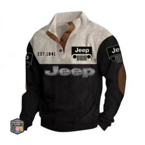 Outdoor Adventure Vehicle Men's Stand Up Collar Base Shirt CAR487 - Black