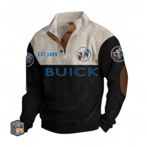 Full-Size Sedan Men's Stand Up Collar Base Shirt CAR487 - Black