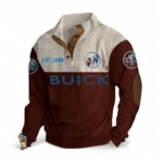American Luxury Vehicle Men's Stand Up Collar Base Shirt CAR487 - Dark Red