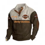 Road Cruiser Men's Stand Up Collar Base Shirt CAR487 - Brown