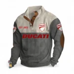High-Speed Roadster Men's Stand Up Collar Base Shirt CAR487 - Gray