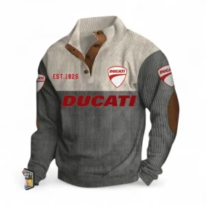 High-Speed Roadster Men's Stand Up Collar Base Shirt CAR487 - Gray