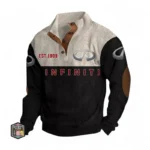 Modern Luxury Auto Men's Stand Up Collar Base Shirt CAR487 - Black