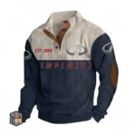 Comfort-Oriented Vehicle Men's Stand Up Collar Base Shirt CAR487 - Navy Blue