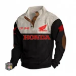 Dual-Sport Motorcycle Men's Stand Up Collar Base Shirt CAR487 - Black