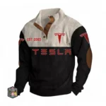 Autonomous Vehicle Men's Stand Up Collar Base Shirt CAR487 - Black