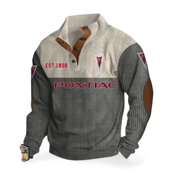 Heritage Auto Men's Stand Up Collar Base Shirt CAR487 - Gray