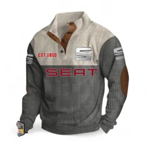 Eco-Friendly Ride Men's Stand Up Collar Base Shirt CAR487 - Gray