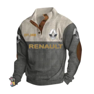 City-Friendly Car Men's Stand Up Collar Base Shirt CAR487 - Gray