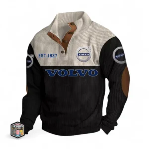 Luxury Sedan Men's Stand Up Collar Base Shirt CAR487 - Black