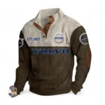 Executive Auto Men's Stand Up Collar Base Shirt CAR487 - Brown