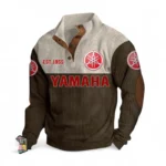 Motorbike Men's Stand Up Collar Base Shirt CAR487 - Brown