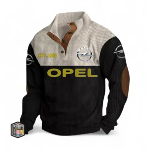 Mid-Size Auto Men's Stand Up Collar Base Shirt CAR487 - Black