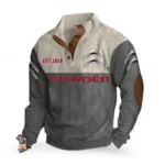 Efficient Vehicle Men's Stand Up Collar Base Shirt CAR487 - Gray