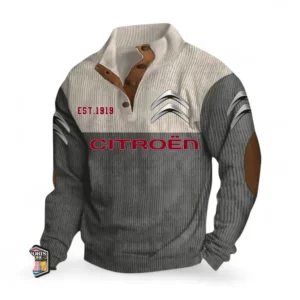 Efficient Vehicle Men's Stand Up Collar Base Shirt CAR487 - Gray