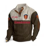 Elite Road Vehicle Men's Stand Up Collar Base Shirt CAR487 - Brown