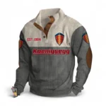 High-Speed Coupe Men's Stand Up Collar Base Shirt CAR487 - Gray