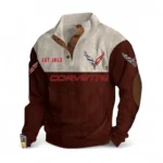 Track-Ready Ride Men's Stand Up Collar Base Shirt CAR487 - Dark Red