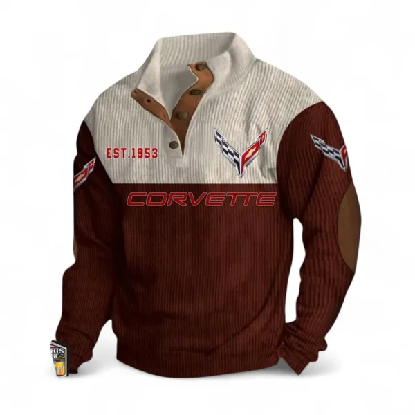 Track-Ready Ride Men's Stand Up Collar Base Shirt CAR487 - Dark Red