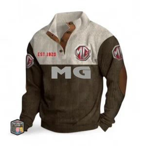 Heritage Vehicle Men's Stand Up Collar Base Shirt CAR487 - Brown