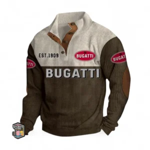 Luxury Performance Machine Men's Stand Up Collar Base Shirt CAR487 - Brown