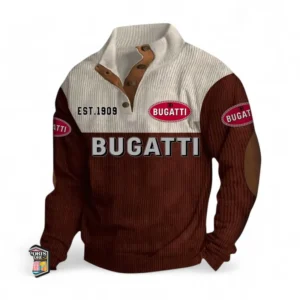 Record-Breaking Auto Men's Stand Up Collar Base Shirt CAR487 - Dark Red