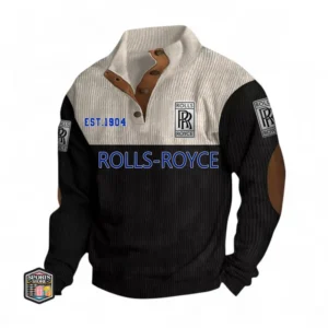 Ultra-Luxury Car Men's Stand Up Collar Base Shirt CAR487 - Black