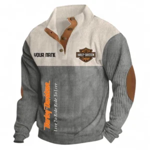Retro Two-Wheeler Men's Stand Up Collar Base Shirt CAR488 - Gray