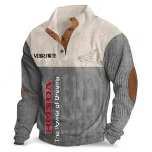 Scooter Men's Stand Up Collar Base Shirt CAR488 - Gray