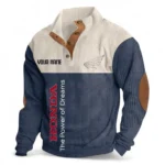 Dual-Sport Motorcycle Men's Stand Up Collar Base Shirt CAR488 - Navy Blue