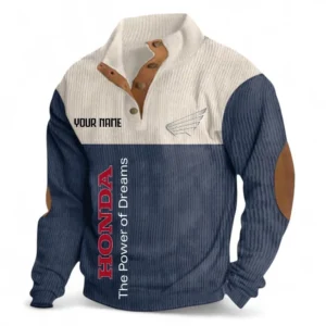 Dual-Sport Motorcycle Men's Stand Up Collar Base Shirt CAR488 - Navy Blue