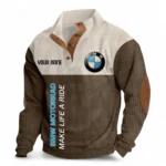 Cruiser Bike Men's Stand Up Collar Base Shirt CAR488 - Brown