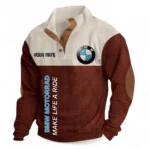 Sport Touring Motorbike Men's Stand Up Collar Base Shirt CAR488 - Dark Red