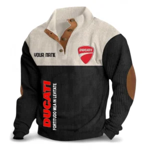Agile Street Fighter Men's Stand Up Collar Base Shirt CAR488 - Black