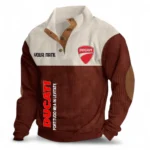 Track Hunter Men's Stand Up Collar Base Shirt CAR488 - Dark Red