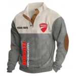 Adrenaline Machine Men's Stand Up Collar Base Shirt CAR488 - Gray