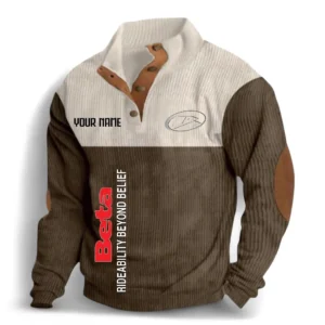 Performance Trail Bike Men's Stand Up Collar Base Shirt CAR488 - Brown