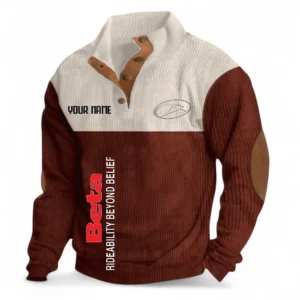 Agile Off-Road Ride Men's Stand Up Collar Base Shirt CAR488 - Dark Red