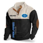 Off-Road Vehicle Men's Stand Up Collar Base Shirt CAR488 - Black