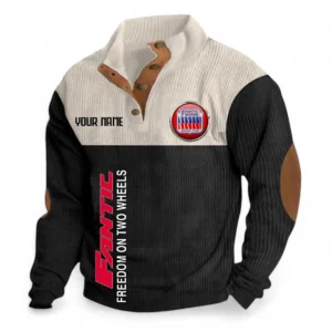 Trail Bike Men's Stand Up Collar Base Shirt CAR488 - Black
