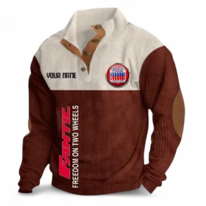 Agile Motorcycle Men's Stand Up Collar Base Shirt CAR488 - Dark Red