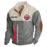 Dirt Motorcycle Men's Stand Up Collar Base Shirt CAR488 - Gray