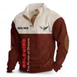 Road-Trip Motorcycle Men's Stand Up Collar Base Shirt CAR488 - Dark Red