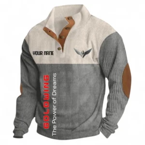 Premium Cruiser Men's Stand Up Collar Base Shirt CAR488 - Gray