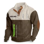 All-Terrain Two-Wheeler Men's Stand Up Collar Base Shirt CAR488 - Brown